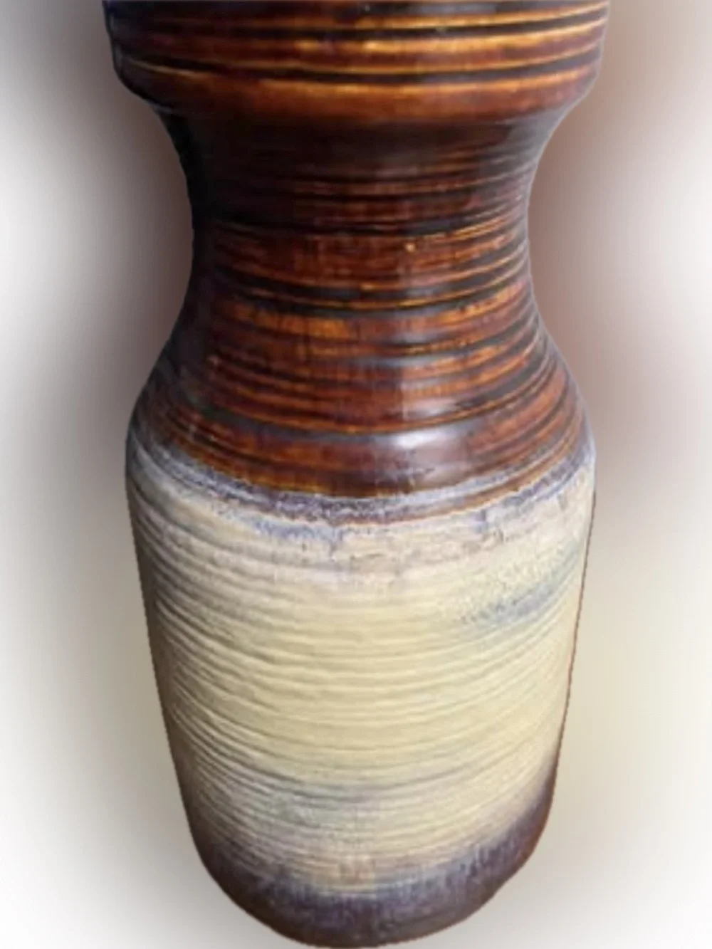 Carstens Tonnieshof MCM FAT LAVA  WEST GERMANY VINTAGE POTTERY VASE 16” TALL